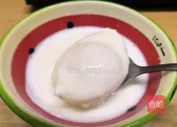 Illustration of how to make afternoon tea egg nest milk 5