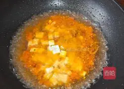 Illustration of how to make tomato, tofu and egg soup 8