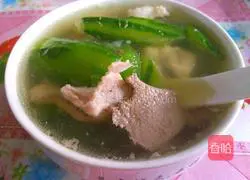Illustration of how to make luffa and pork liver lean meat soup 8