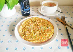 Oatmeal and egg braised pancake Illustration of how to do it 10