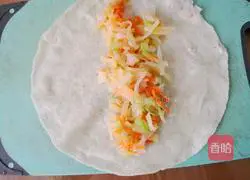 Potato and Carrot Shredded Burrito Recipe Illustration 7