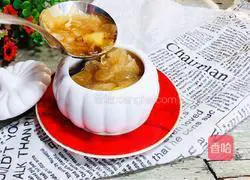 Illustration of how to cook apple stewed white fungus 11