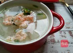 Winter Melon and Shrimp Soup Illustration 13