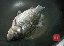 Illustration of how to make tofu and crucian carp soup 2