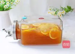 Illustration of how to make lychee lemon tea 14