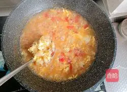 Illustration of how to make tomato and egg pimple soup 6