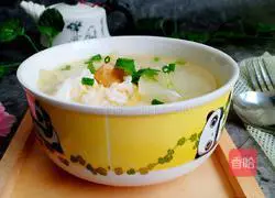 Illustration of how to make salted egg and winter melon soup 7