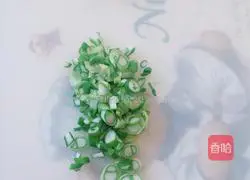 Illustration of how to make spinach egg pancake 8