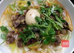 Illustration of how to make beef noodles 13