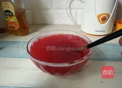 Mint Honey Red Plum Juice Recipe Illustration 10