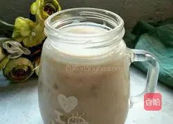 Illustration of how to make quinoa soy milk and sago 16