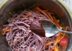 Purple sweet potato cold noodles recipe 16