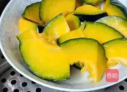 Illustration of how to make oatmeal and pumpkin soup 1