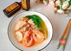 Illustration of how to make shrimp and fish noodles 8