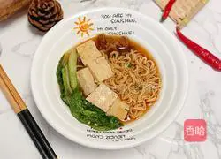 Illustration of how to make tofu braised noodles 10