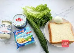 Illustration of how to make tuna cheese sandwich 1
