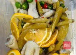 Illustration of how to make chicken feet with lemon and pickled pepper 6