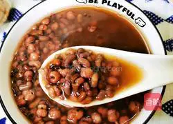 Illustration of how to make adzuki bean and barley sugar water 5