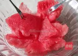Illustration of how to make watermelon juice 2