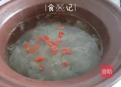 Peach gum saponin rice Illustration of how to make Tremella Soup 9