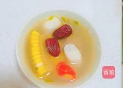 Illustration of how to make yam and corn ribs soup 4