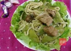 Illustration of how to make braised beans and noodles 6