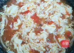 Tomato and Crab Flavor Mushroom Egg Soup Recipe Illustration 4