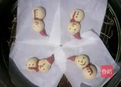 Snowman Lollipop Steamed Bun Recipe Illustration 14