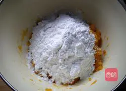 Illustration of how to make sweet potato bean paste cake 7