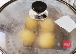 Illustration of how to make pumpkin steamed buns 12