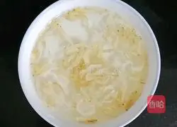 Illustration of how to make rice and egg custard (baby food supplement) 1