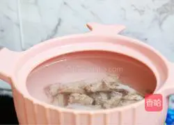 Illustration of how to make pork bone mushroom soup 5