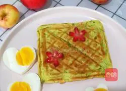 Illustration of how to make cucumber shredded egg pancake 10