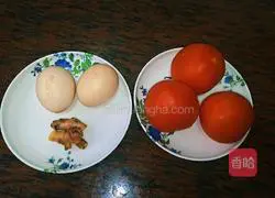 Illustration of how to make tomato and egg drop soup 1