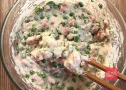 Illustration of how to make pea cake 6