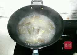 Illustration of how to make duck blood vermicelli soup 7