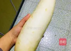 Illustration of how to make radish and pork ribs soup 1