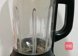 Illustration of how to make purple sweet potato, oatmeal and soy milk 2