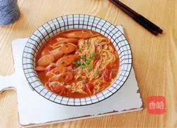 Illustration of how to make tomato sour noodles 12