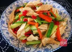 Illustration of how to make cold yuba 8