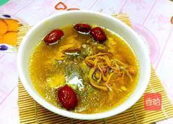 Cordyceps Flower Dragon Bone Soup Recipe Illustration 9