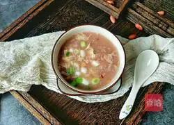 Illustration of how to make peanut pimple soup 12