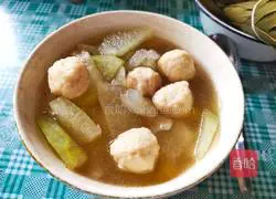 Illustration of the lazy version of winter melon ball soup 5