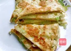 Illustration of how to make vegetable and egg pancakes 14