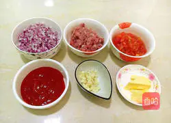Illustration of how to make spaghetti with meat sauce 1