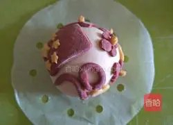 Illustration of how to make holiday cake pattern steamed buns 12