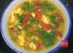 Illustration of how to make tomato and egg soup 8