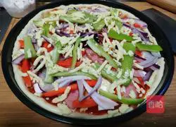 Pastoral Vegetable Sausage Pizza Recipe Illustration 5