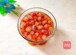 Illustration of how to make healthy red grape and wolfberry soup 10