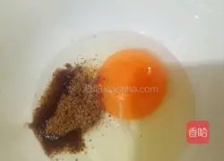 Illustration of a recipe called (pouring eggs with boiling water) in my hometown 2